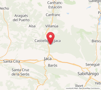 Map of Bergosa, Aragon