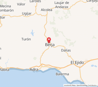 Map of Berja, Andalusia