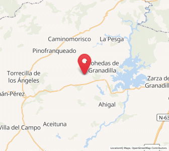 Map of Bermejana, Extremadura