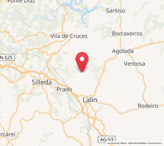 Map of Bermés, Galicia
