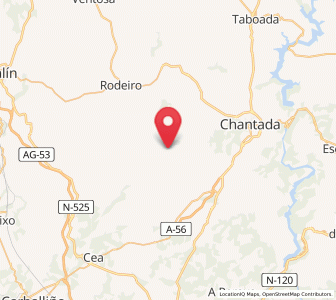 Map of Bermún, Galicia