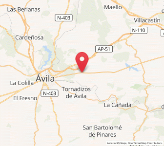 Map of Bernúy-Salinero, Castille and León