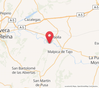 Map of Bernúy, Castille-La Mancha