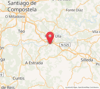 Map of Berres, Galicia