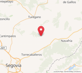 Map of Berrocal, Castille and León