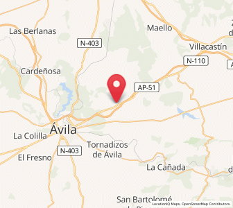Map of Berrocalejo de Aragona, Castille and León