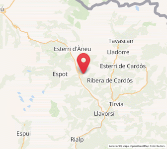 Map of Berrós Jussà, Catalonia