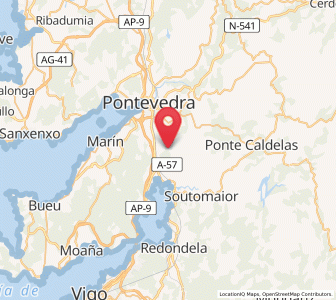 Map of Bértola, Galicia