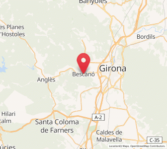 Map of Bescanó, Catalonia