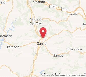 Map of Betote, Galicia
