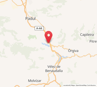 Map of Béznar, Andalusia