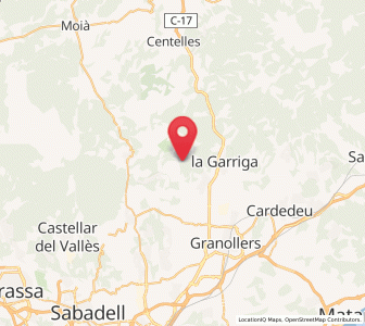 Map of Bigues i Riells, Catalonia