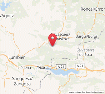 Map of Bigüézal, Navarre