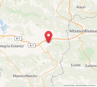 Map of Bikuña, Basque Country