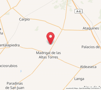 Map of Blasconuño de Matacabras, Castille and León