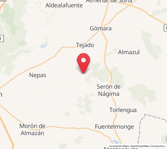 Map of Bliecos, Castille and León