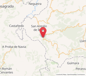 Map of Boiro, Asturias