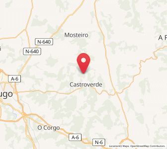 Map of Bolaño, Galicia