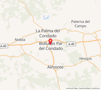 Map of Bollullos par del Condado, Andalusia