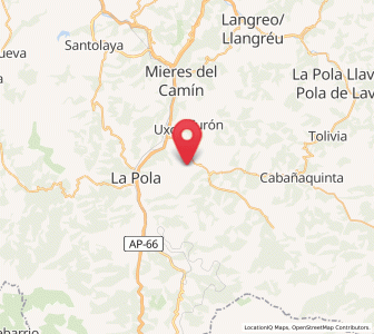 Map of Boo, Asturias