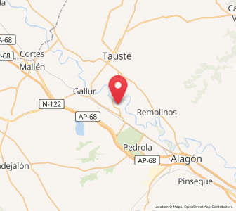Map of Boquiñeni, Aragon