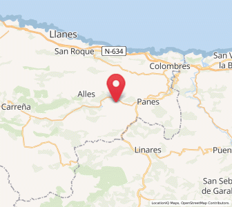 Map of Bores, Asturias