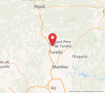 Map of Borgonyà, Catalonia
