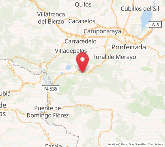 Map of Borrenes, Castille and León