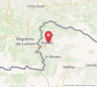Map of Bossòst, Catalonia
