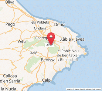 Map of Boterías, Valencia