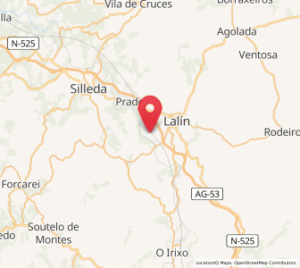 Map of Botos, Galicia