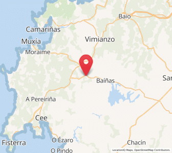Map of Boudañeira, Galicia