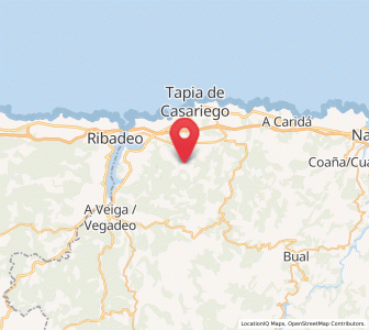 Map of Bourio, Asturias