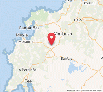 Map of Bouza, Galicia