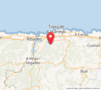 Map of Bouza, Asturias