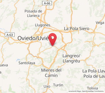 Map of Box, Asturias