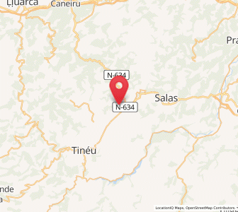 Map of Brañalonga, Asturias