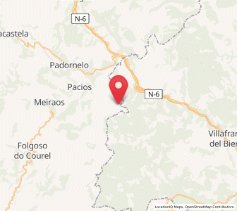 Map of Brañas de Sierra, Galicia