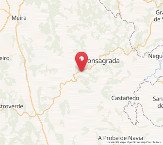 Map of Brañela, Galicia