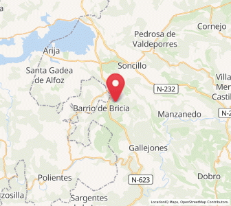 Map of Bricia, Castille and León