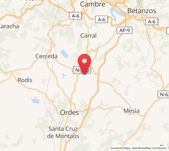 Map of Bruma, Galicia