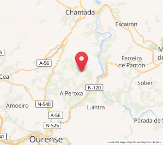 Map of Búbal, Galicia