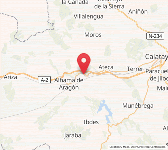 Map of Bubierca, Aragon