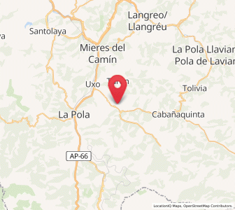 Map of Buciello, Asturias