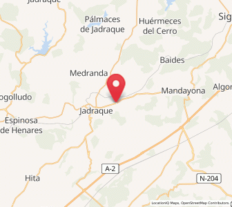 Map of Bujalaro, Castille-La Mancha