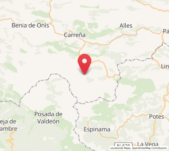 Map of Bulnes, Asturias