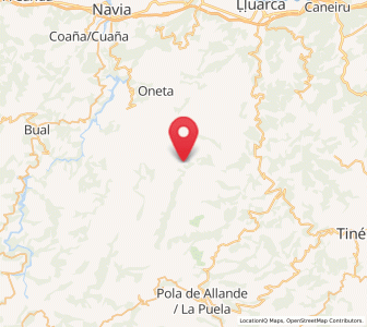 Map of Burgazal, Asturias