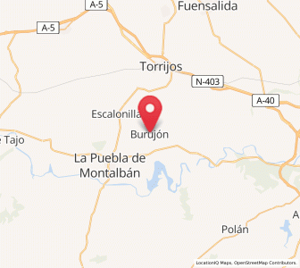Map of Burujón, Castille-La Mancha