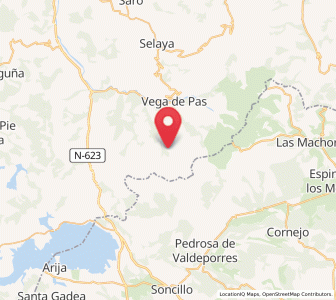 Map of Bustaleguín, Cantabria