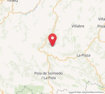 Map of Bustariega, Asturias